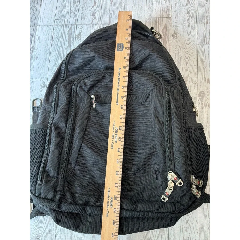 SwissGear Backpack Black Laptop Travel School Tech Bag Unisex Gorpcore